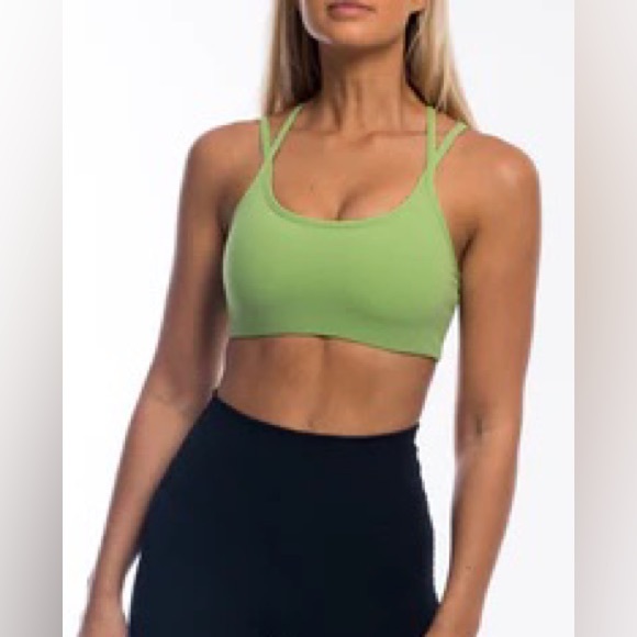 SOLD ELSEWHERE ECHT XS SPORTS BRA & LEGGINGS SET GREEN XS - Picture 3 of 4
